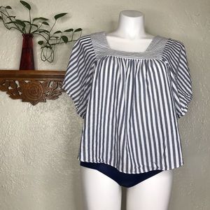 ➡️ MADEWELL ⬅️Stripe Butterfly Top